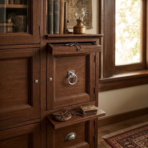 khtumeware 2-Pack 1.9 Inch Brushed Satin Nickel Cabinet Knobs - Ring Pull Drawer Handles for Dresser, Kitchen Cabinets - Durable Zinc Alloy Hardware. - color: Brushed Satin Nickel