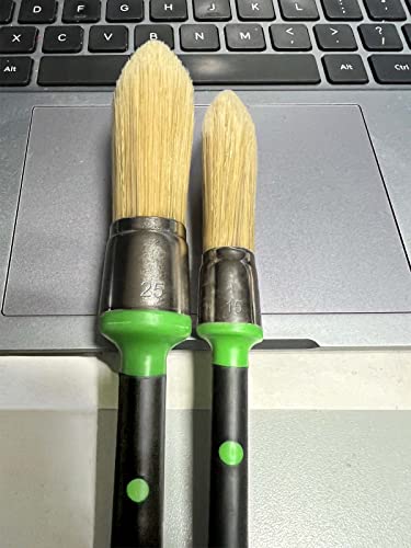 Magimate Tapered Trim Brush Set for Corners, Sash, 0.6 Inch & 1 Inch, 2 Pk - size: 1 inch & 3/5 inch