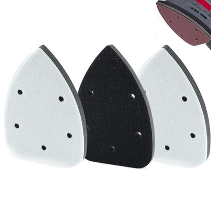 3pcs Mouse Detail Sanding Interface Pad 140mm*90mm 5 Holes Foam Interface Mouse Sander Sandpaper Backing Pad ﻿ - size: 5 Holes Mouse Interface Pad
