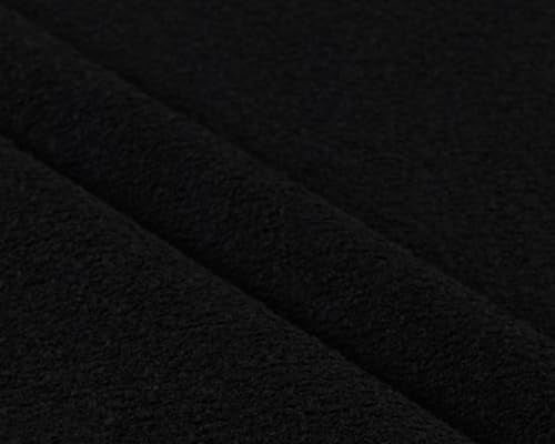 Durable Chenille Boucle Upholstery Fabric by the Yard for Chair Sofa Couch Bench Armchair bar stools (Black, 5 Yards (55" x 180")) - color: Black, size: 5 Yards (55" x 180")