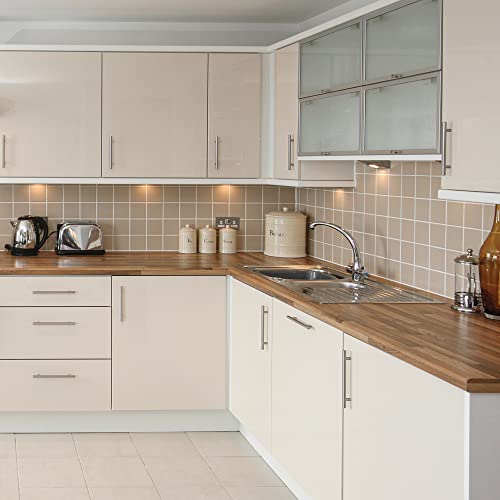 Ravinte Brushed Nickel Cabinet Handles 8-13/16"Length,6-1/4" Hole,10 Pack - size: 8-13/16 Inch（6-1/4 Inch Hole Center）