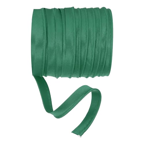 Maxi Piping Bias Tape, 5 Yards Piping Trim with Cord Satin Binding Lip Cord Trim Fit for Sewing Garment Webbing Trimming Crafts Decorating - (Dark Green) - color: Dark Green