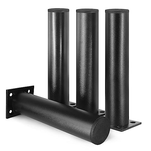 Aluminum Alloy Adjustable Furniture Legs 6 Inch / 150mm - Black - 4Pcs - size: 6 Inch