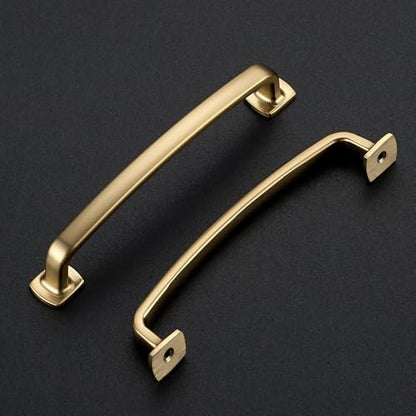 Ravinte Arch Cabinet Pulls 5in 10 Pack Champagne Bronze Cabinet Handles - color: Champagne Bronze, size: 5 inch hole center