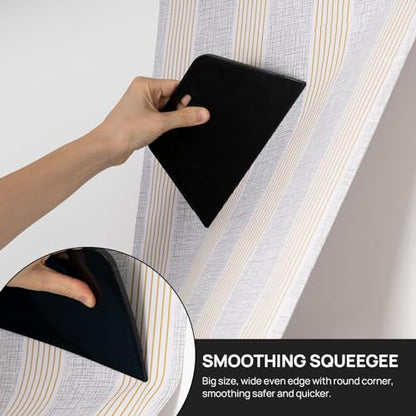NEWISHTOOL Wallpaper Smoothing Tools, Wallpaper Tool Kit with Wallpaper Paste Brush, Smoother Squeegee, Felt Squeegee & Paper Cutter for Peel and Stick Contact Paper, Wallcovering, Vinyl Backsplash - color: Set-02