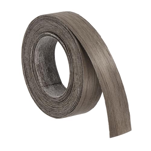 uxcell 3/4 Inch x 15ft Wood Veneer Edge Banding, Pre-Glued Flexible Black Walnut Edging Strips, Iron on with Hot Melt Adhesive Wood Tape for Cabinet Repair and Furniture Restoration - size: 3/4 Inch x 15ft