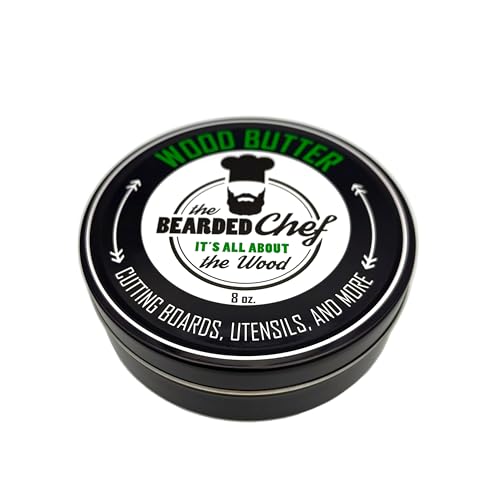 Wood Butter Cutting Board Wax 8oz - Food-Safe Butcher Block Cutting Board Utensil Conditioner - Food Grade Mineral Oil and Beeswax - Restore and Protect all Wood - Bamboo, Walnut, Maple