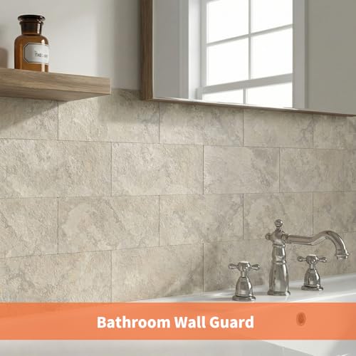 Peel and Stick Subway Tile Backsplash, 10 Sheets 11.8''x11.8'' Beige Stone-Look 3D Wall Tiles, Thick & Strong Adhesive, Heat Resistant & Waterproof Stick On Tiles for Kitchen, Bathroom - color: Beige Stone Rock