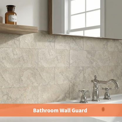 Peel and Stick Subway Tile Backsplash, 10 Sheets 11.8''x11.8'' Beige Stone-Look 3D Wall Tiles, Thick & Strong Adhesive, Heat Resistant & Waterproof Stick On Tiles for Kitchen, Bathroom - color: Beige Stone Rock