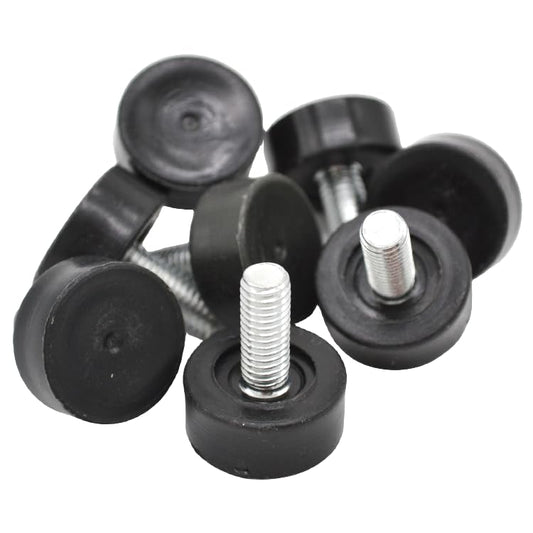 8 Pack 3/8" Wire Shelving Rack Thread Leveling Feet Bolt, Furniture Adjustable Leg for Chair Stool Table Cabinet Cupboard Couch Desk Sofa - style: Leveling Feet 8 Pack