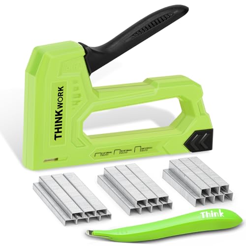 THINKWORK Light Duty Staple Gun - Upholstery Staple Gun for Wood - color: Green