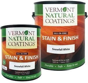 Vermont Natural Coatings PolyWhey Stain & Finish - Snowfall White - Gallon - color: Snowfall White, size: Gallon