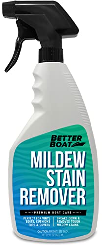 Mold and Mildew Stain Remover 22oz Spray for Fabric Vinyl Tile Grout - size: 22 Fl Oz (Pack of 1)