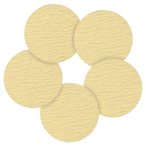 30 Pcs 3 in Sanding Disc 120 Grit Aluminum Oxide Yellow - color: Yellow, size: 3 Inch(120 Grit)