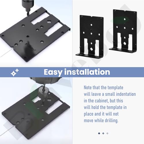 Mounting Plate Template for Bl-um Marking Location On Cabinet Side Panels