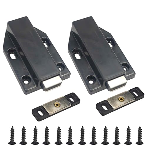 2PCS Push to Open Magnetic Latch, Touch Release Cabinet Drawer System for Kitchen, Wardrobe and Furniture - style: 2PCS