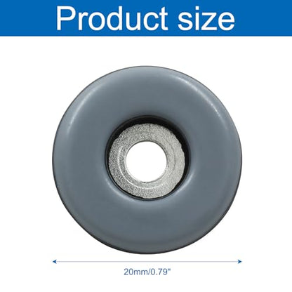 Bivethoi Screw on Furniture Glides Sliders, Round Teflon, 19mm