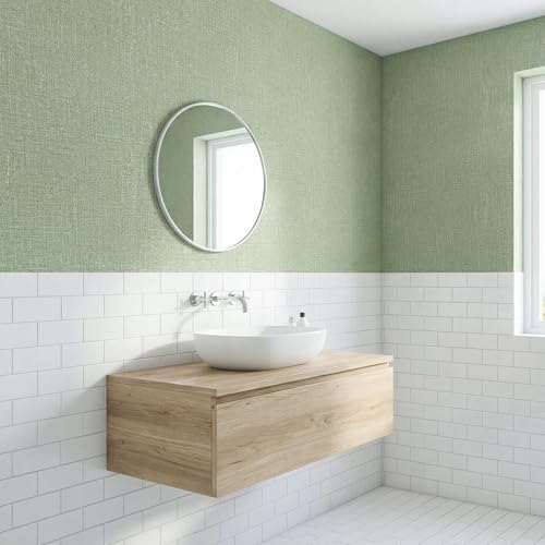 WADILE Grasscloth Peel and Stick Wallpaper 15.7in x 787.4in, Textured Contact Paper for Cabinets, Faux Linen Wall Paper Pull and Stick, Fabric Vinyl Wallpaper Self Adhesive Light Green - color: Light Green, size: 15.7" x 787.4"