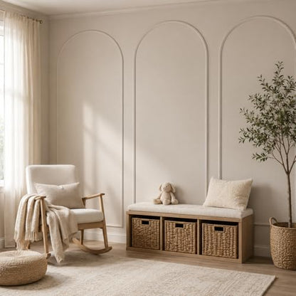 Colingmill 3 Set 32 x 78 Inch Arch Wall Molding Kit Peel Stick Wall Panels - size: 32 x 78 Inch, style: Stylish Style