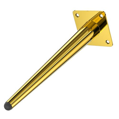 Osring 22 Inch Furniture Table Legs Straight, Gold Metal Coffee Table Feet - size: 22 Inch