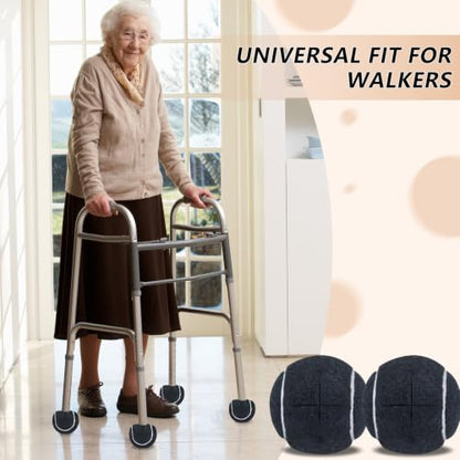 Precut Tennis Balls for Walker and Furniture Legs,30 Pack - color: Black, size: 30 Pack