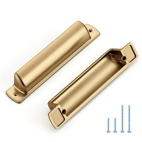JOY DECOR Champagne Bronze Cabinet Pulls Cabinet Handles 3-3/4 Inch 10 Pack - color: Champagne Bronze, size: 3-3/4 inch Hole Center