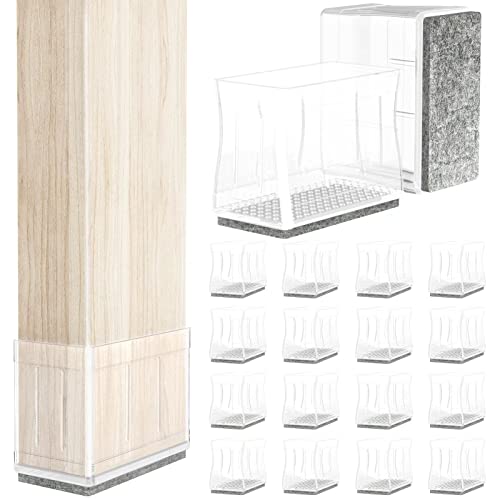0.75" x 1.5" Rectangle Chair Leg Protectors for Hardwood Floors. - color: Clear, size: Rectangle(0.75×1.5")