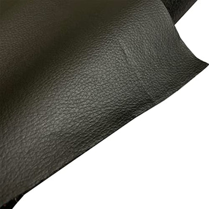 Mybecca Faux Leather Fabric Calf Champion Black (1 Yard)(3 Feet x 4.5 Feet) - color: Black
