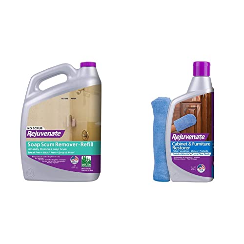 Rejuvenate Scrub Free Soap Scum Remover and Cabinet & Furniture Restorer