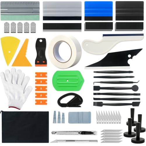 Pro 67pcs Bubble-Free Vinyl Wrap Tool Kit Beginner-Friendly Car Wrap Kit