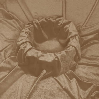 KKJIAF 2 Yard Taupe Stretch Velvet Fabric 60" Wide for DIY Crafts - color: Taupe, size: 2 Yard