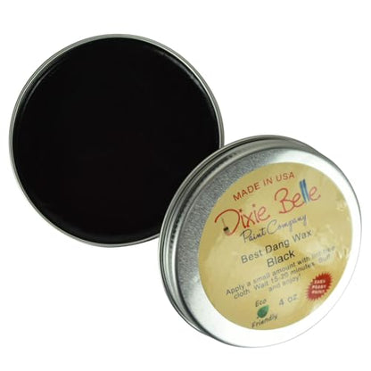 Dixie Belle Paint Company - Best Dang Furniture Wax - Black (4oz) - color: Black, size: 4 Ounce (Pack of 1)