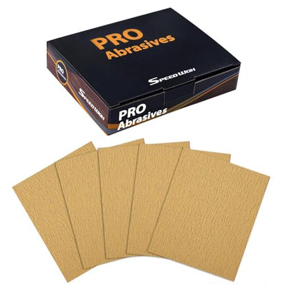 SPEEDWOX 1/4 Sheet Sandpaper Sheets 25PCS Premium Sand Paper 120 Grit Sanding Sheets 5.5" x 4.5" Sandpaper for Wood Metal Automotive Furniture Woodworking Clip-On, Hand Sanding Blocks - style: 120 Grits