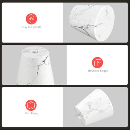 homdiy 10 Pack White Marble Cabinet Knobs White Drawer Knobs - color: White Marble