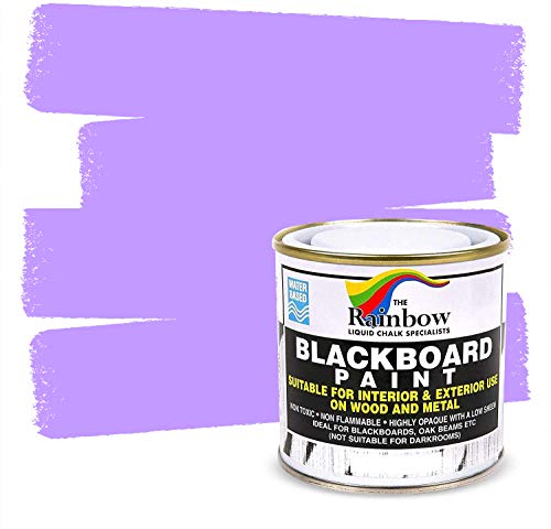 Chalkboard Blackboard Paint - Matte Finish [Purple] - (8.5oz Cover 32 sf) - color: Purple, style: 8.5oz Metal Can