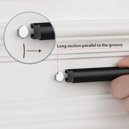 Peaha 10 Pack Adjustable Black Cabinet Drawer Pulls Overall Length 4" - color: Black, size: 1"-4"(25mm-102mm)