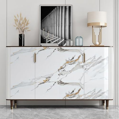 Glossy White/Grey Marble Contact Paper for Kitchen Counter Top Peel and Stick Waterproof Marble Wallpaper 17.7"x120" Self Adhesive Modern White Countertop Contact Paper for Bathroom Cabinets - size: 17.7" x 120"