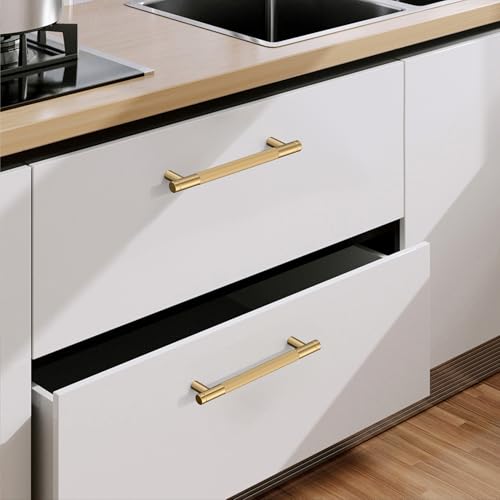 Champagne Bronze Knurled Cabinet Handles Kitchen Pulls 3.75 Inch 10 Pack - color: Champagne Bronze, size: 3.75" Hole Center