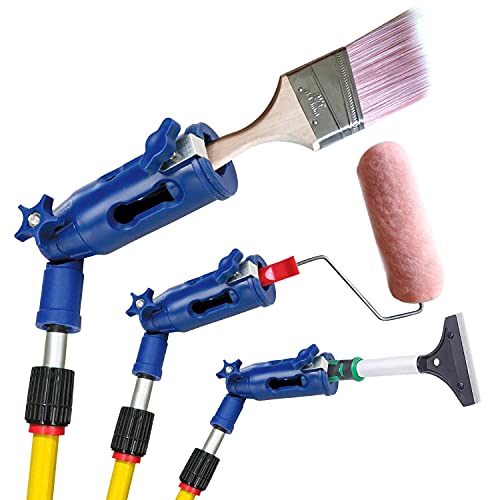 Premium Paint Brush Extender Multi-Angle Function, Professional Grade, High Corner Painting Tool, Extension Pole Attachment for Painting High Spots