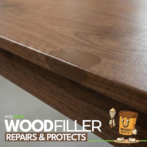 Wood Filler - Wood Putty for Furniture Repair, Wooden Cabinet, Door, Table - color: Dark Oak & Walnut