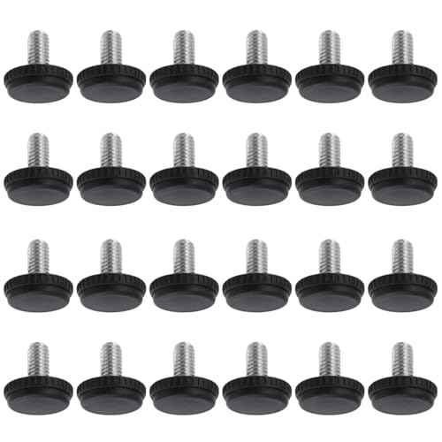 24PCS Threaded Furniture Levelers Feet 5/16"-18 Thread with T-Nuts