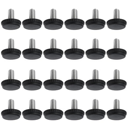 24PCS Threaded Furniture Levelers Feet 5/16"-18 Thread with T-Nuts