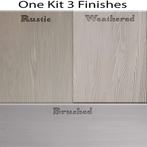 Retique It Liquid Wood Countertop Kit with Wood Gel Stain - Genuine Wood Finished countertops (64 oz (All Countertops), 50 Weathered Wood), 42 oz (All Countertops) - color: 50 Weathered Wood, size: 42 oz (All Countertops)