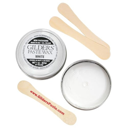 paste, Gilders paste wax 1 ounce canister, gilders wax paste 30 ml canister (WHITE)