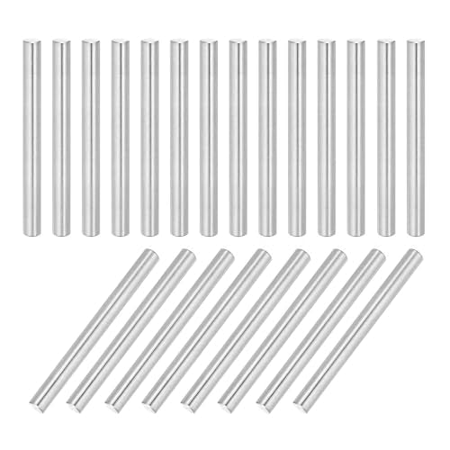 MECCANIXITY 22Pcs Dowel Pin 5mm x 55mm Shelf Support Pin 304 Stainless Steel Shelf Pegs for Shelves Cabinets Furniture Nickel Plated, Silver Tone - size: 5mm x 55mm