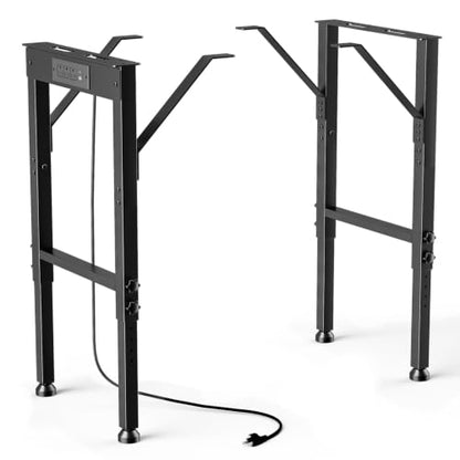 Heavy Duty Workbench Frame,Adjustable Height Metal Standing Desk Table Legs