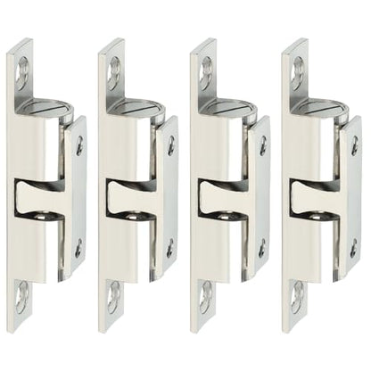Alise Brass Double Roller Catch Cabinet Latches Door Catch 60mm,4 Pcs - color: Silver, size: 60mmX33mm