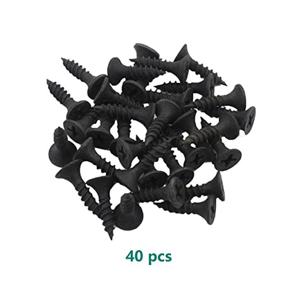 4 Pack Flat Straight Brace Brackets, ULIFESTAR Black Stainless Steel Mending Bracket Plate Metal Shelf Support Fixing Joining Plate for Furniture,Wood,Shelves,Cabinet with Mounting Screws - size: 200 x 48 x 2 mm