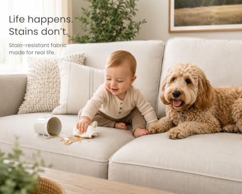 LJH Luxury Leather Grain Microsuede Upholstery Fabric AC Carabu,Truffle 137 - color: 137 Truffle, size: 1 Yard (54" x 36") continuous yards