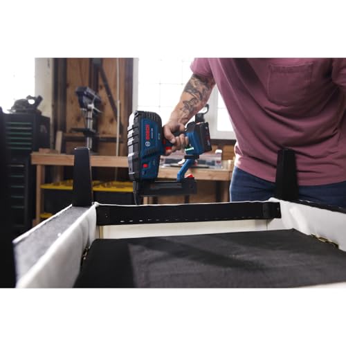 GTH18V-18MB12 18V Brushless 18-Gauge Narrow Crown Stapler Kit with (1) 2 Ah Standard Power Battery - style: Tool + Battery & Charger